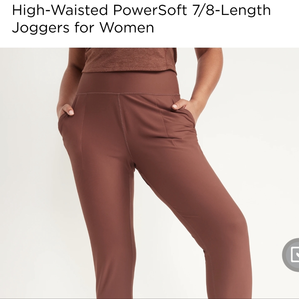 Old Navy Women's Medium High-Waisted Powersoft 7/8 Length Jogger